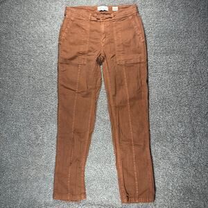 Anthropologie The Wanderer Utility Pants Mid Rise Relaxed Leg Fit Size 27